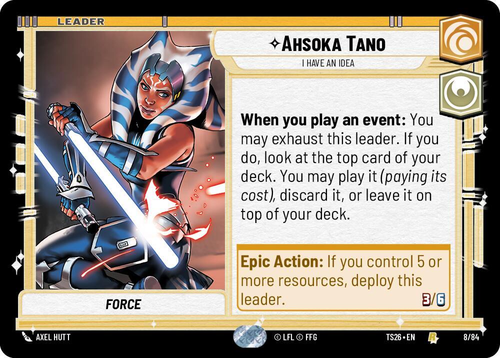 Ahsoka Tano - I Have An Idea 8/84 Twin Suns Star Wars card