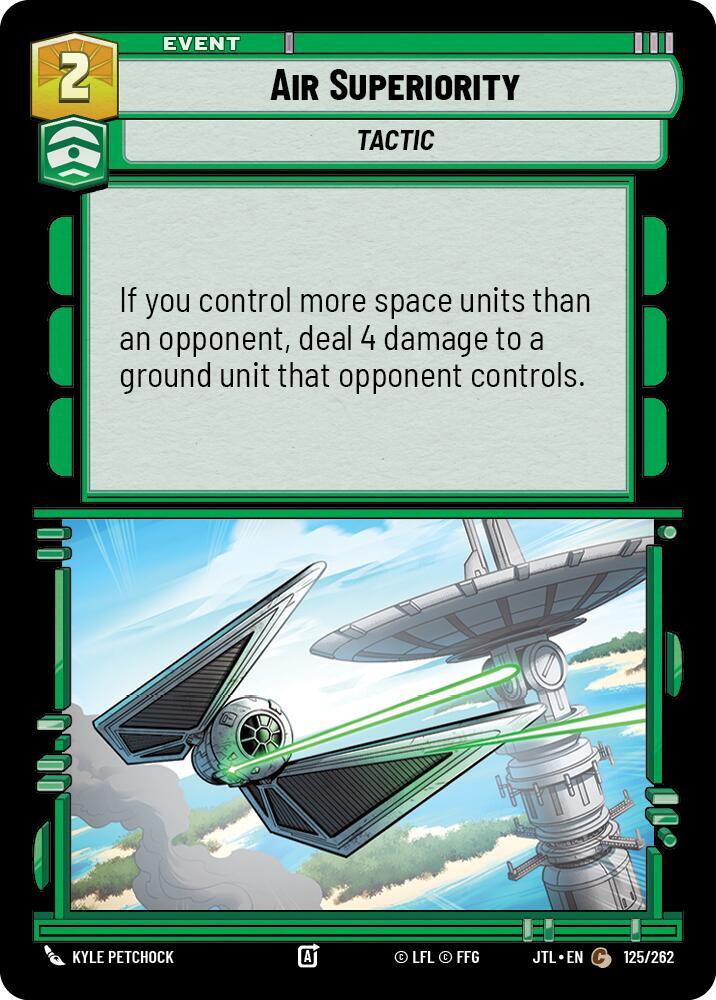 Air Superiority 125/262 Jump to Lightspeed Star Wars card