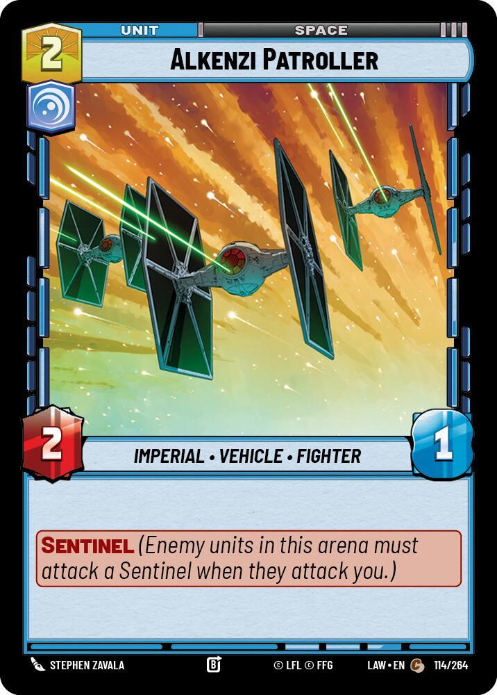 Alkenzi Patroller 114/264 A Lawless Time Star Wars card