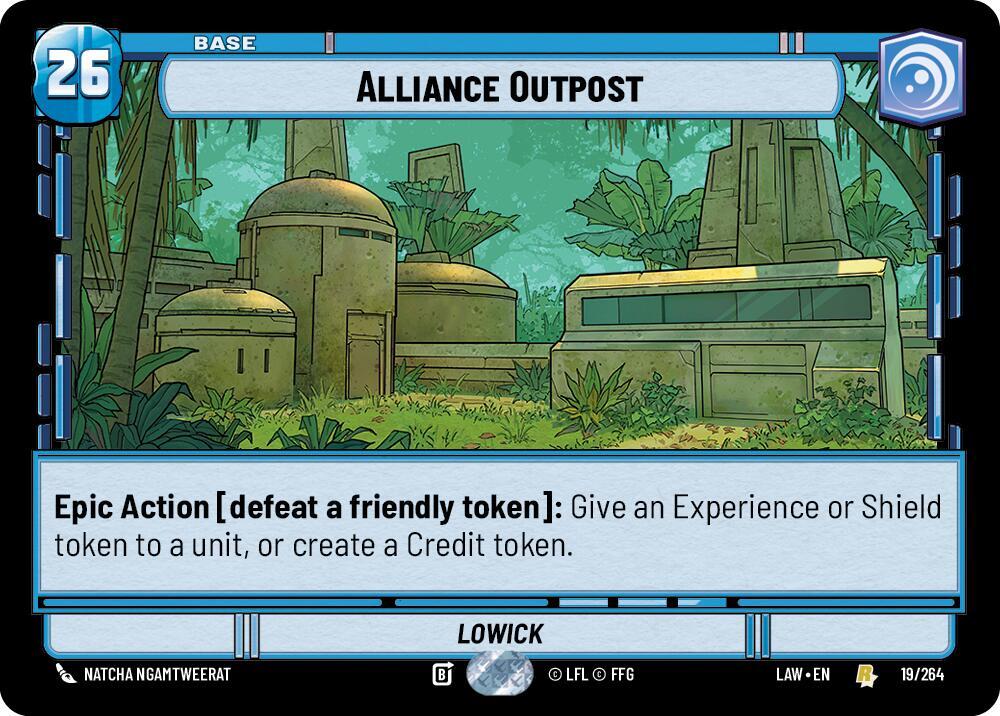 Alliance Outpost 19 A Lawless Time Star Wars card