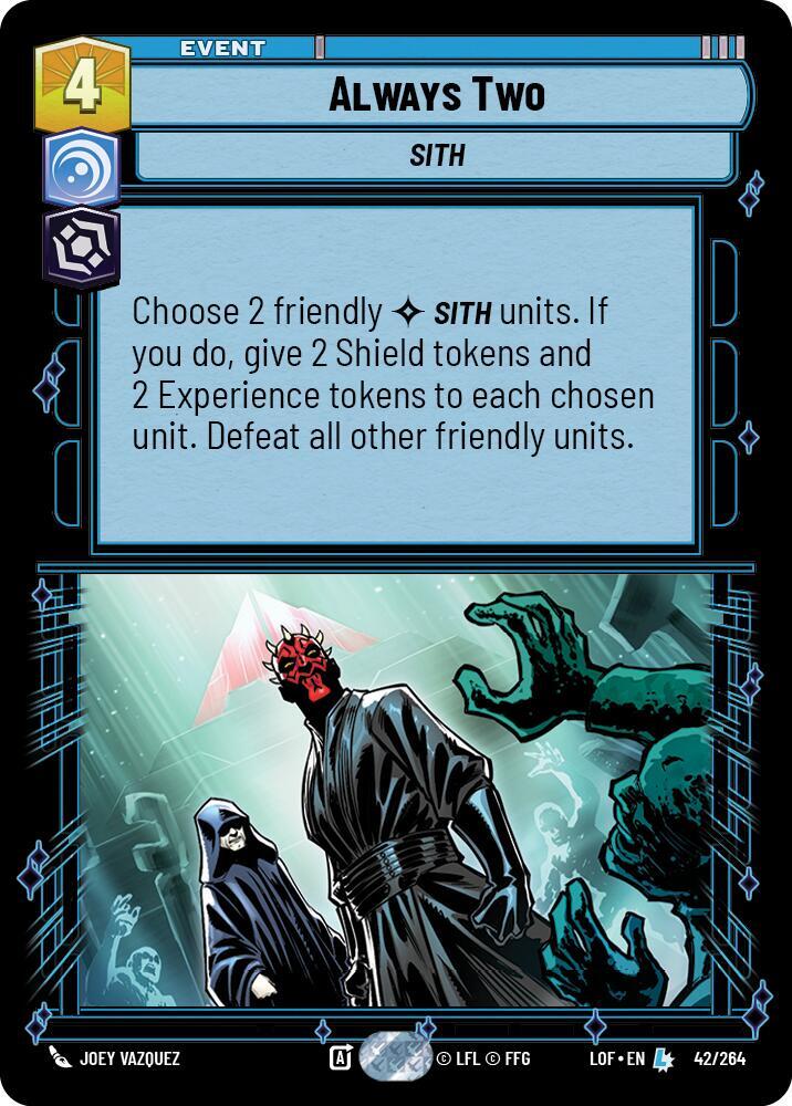 Always Two 042/264 Legends of the Force Star Wars card