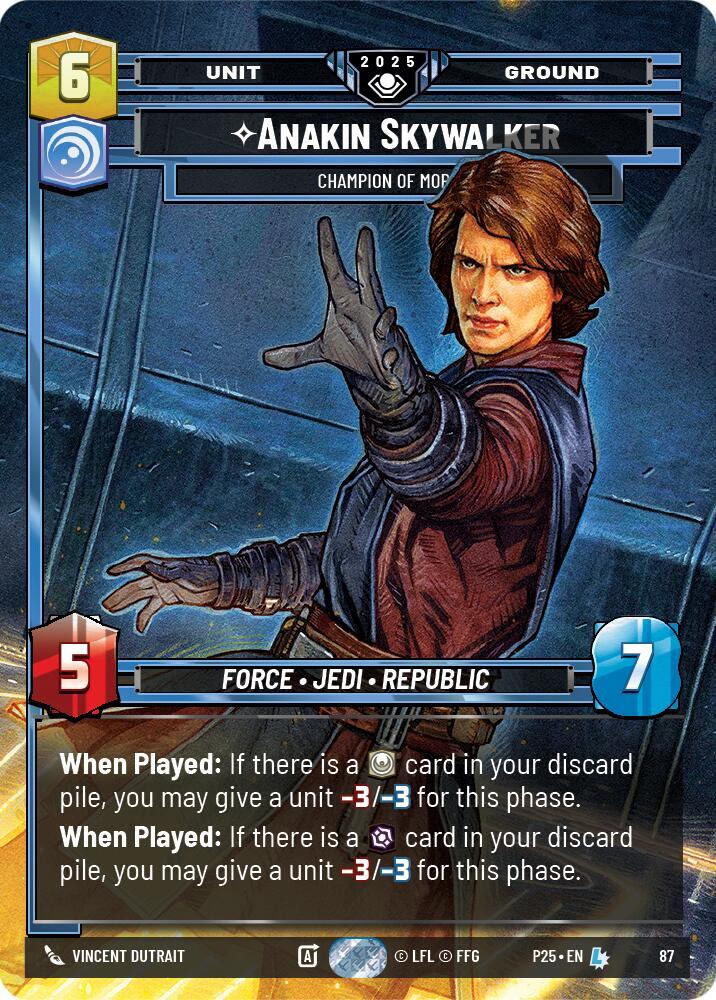 Anakin Skywalker - Champion of Mortis 87 Organized Play Promos Star Wars card