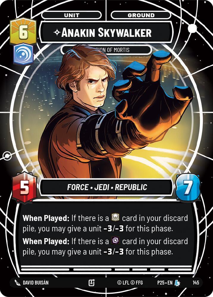 Anakin Skywalker - Champion of Mortis 145 Sector and Regional Promos: Season 1 Star Wars card