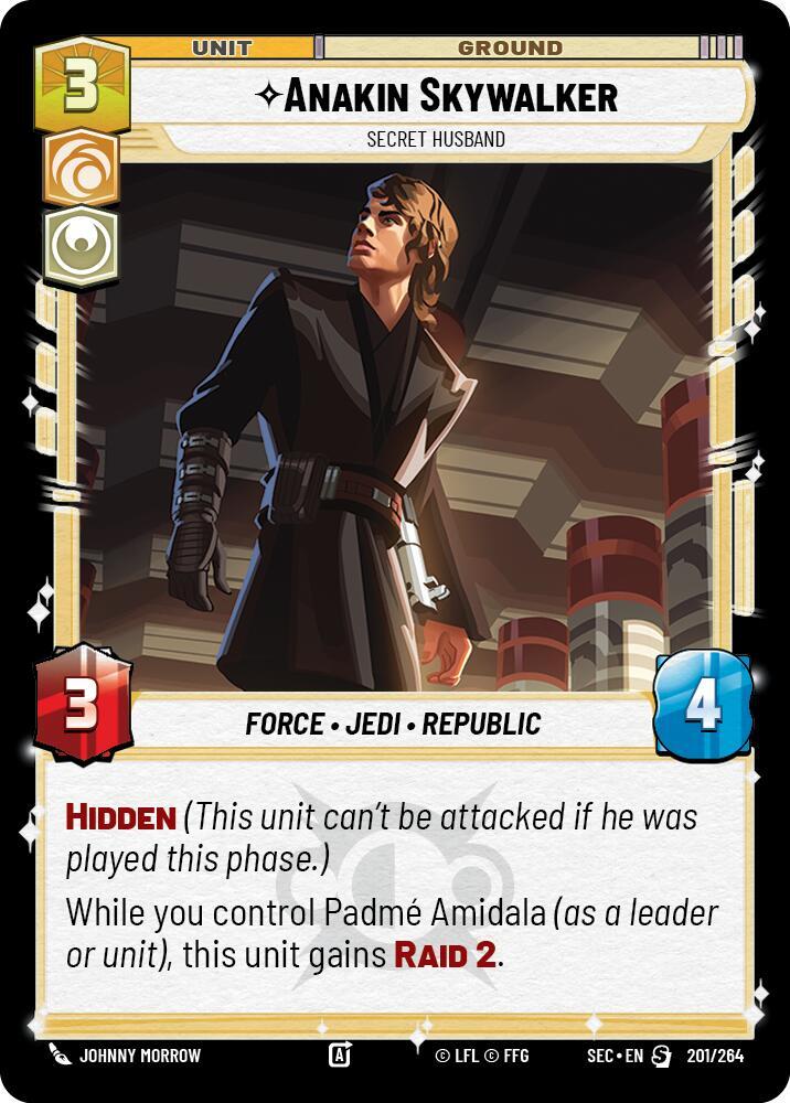 Anakin Skywalker - Secret Husband 201/264 Secrets of Power Star Wars card