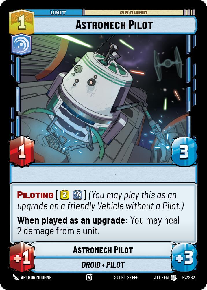 Astromech Pilot 057/262 Jump to Lightspeed Star Wars card