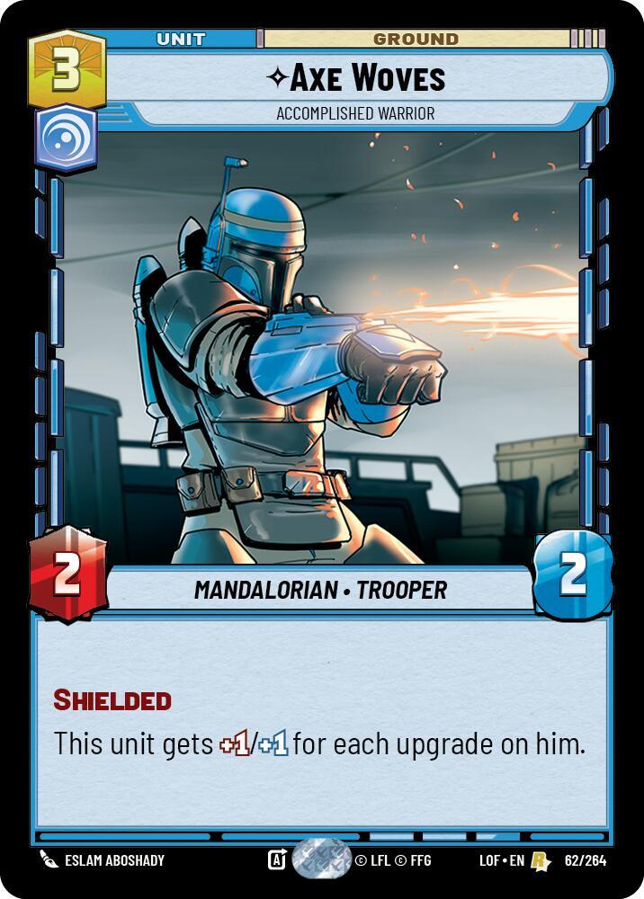 Axe Woves - Accomplished Warrior 062/264 Legends of the Force Star Wars card