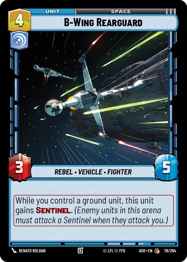 B-Wing Rearguard 78/264 Ashes of the Empire Star Wars card