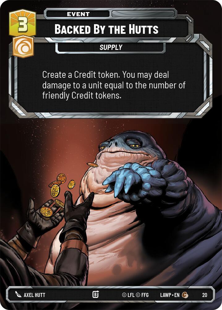 Backed by the Hutts 20 A Lawless Time: Weekly Play Promos Star Wars card