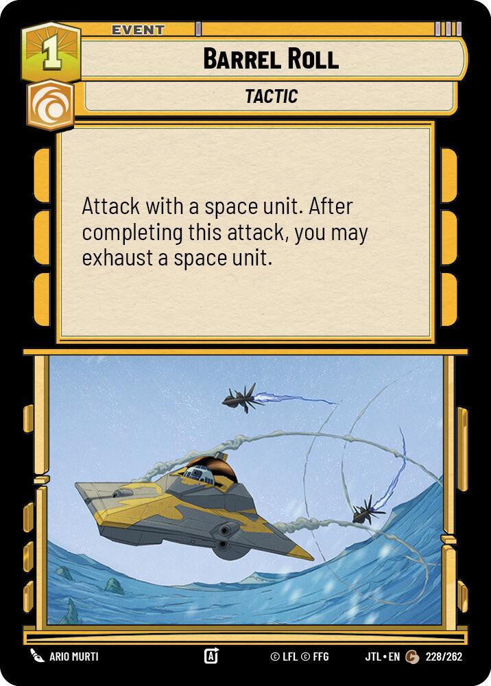 Barrel Roll 228/262 Jump to Lightspeed Star Wars card