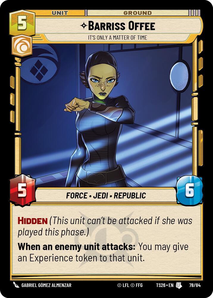 Barriss Offee - It's Only a Matter of Time 78/64 Twin Suns Star Wars card