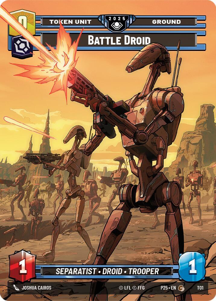 Battle Droid // Clone Trooper T01 // T03 Organized Play Promos Star Wars card