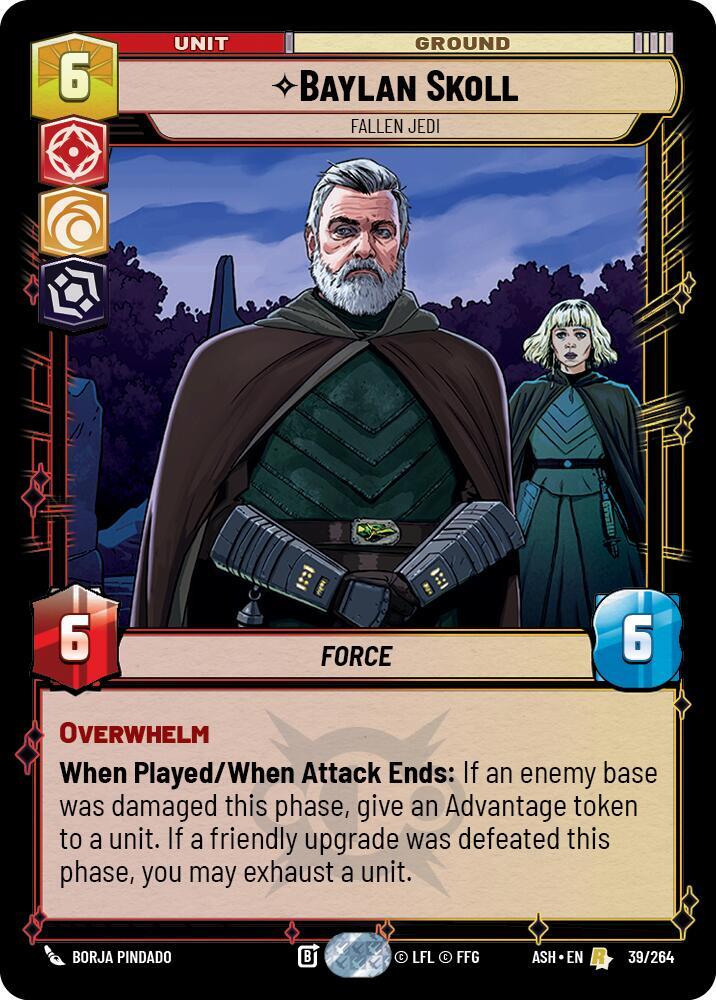 Baylan Skoll - Fallen Jedi 39/264 Ashes of the Empire Star Wars card