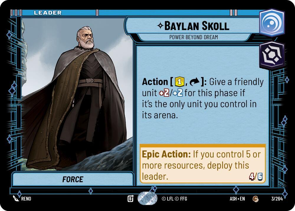 Baylan Skoll - Power Beyond Dream 4/264 Ashes of the Empire Star Wars card