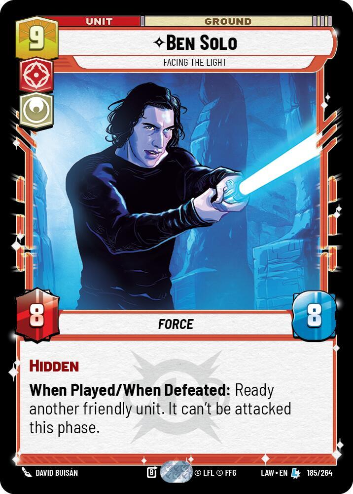 Ben Solo - Facing the Light 185/264 A Lawless Time Star Wars card