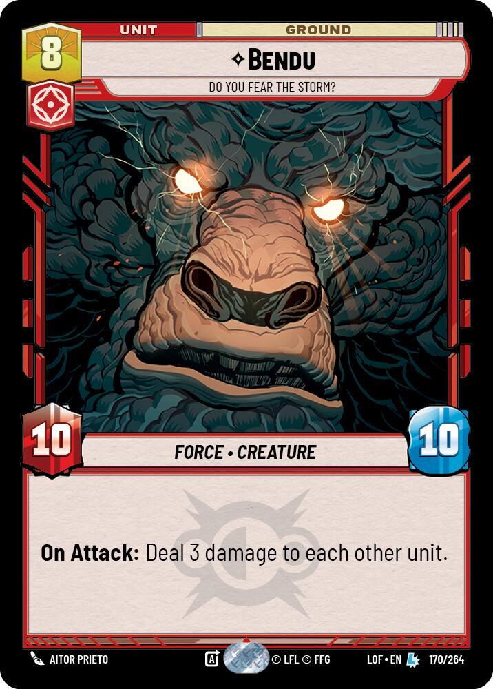 Bendu - Do You Fear the Storm? 170/264 Legends of the Force Star Wars card