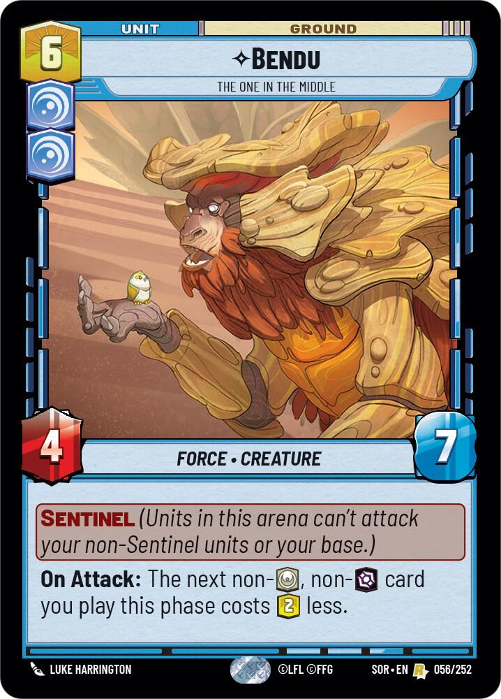 Bendu - The One in the Middle 056/252 Spark of Rebellion Star Wars card