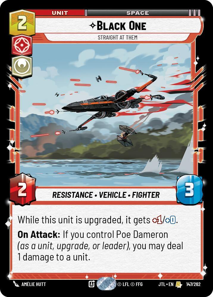 Black One - Straight At Them 147/262 Jump to Lightspeed Star Wars card