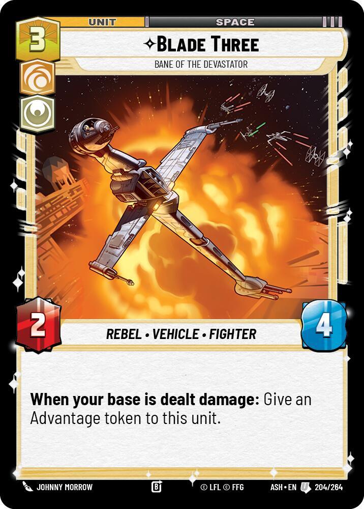 Blade Three - Bane of the Devastator 204/264 Ashes of the Empire Star Wars card