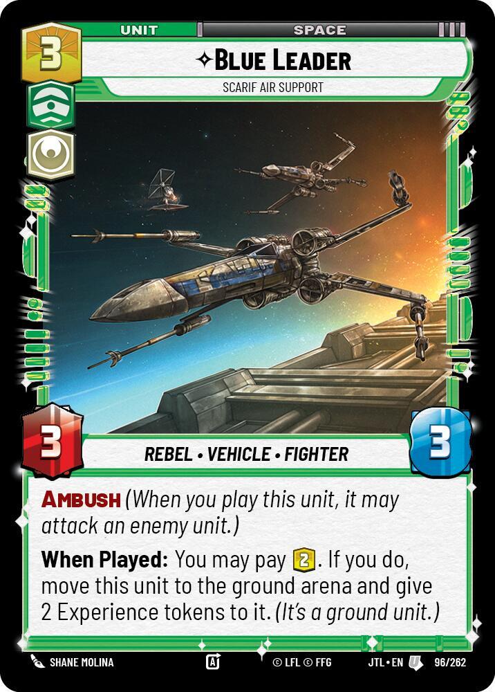 Blue Leader - Scarif Air Support 096/262 Jump to Lightspeed Star Wars card