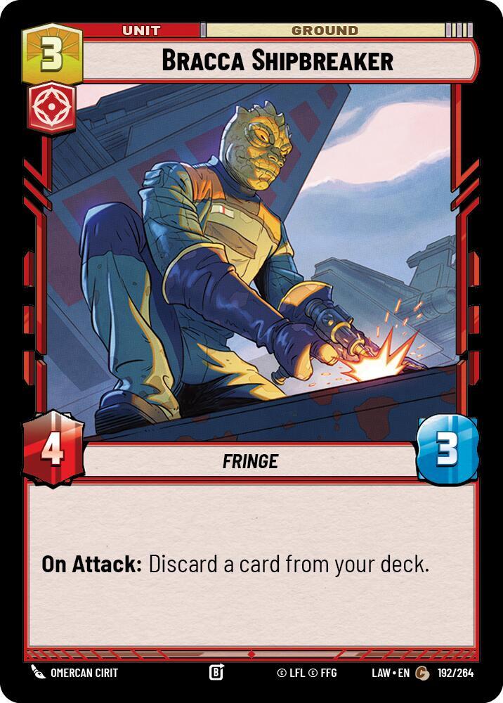 Bracca Shipbreaker 192/264 A Lawless Time Star Wars card
