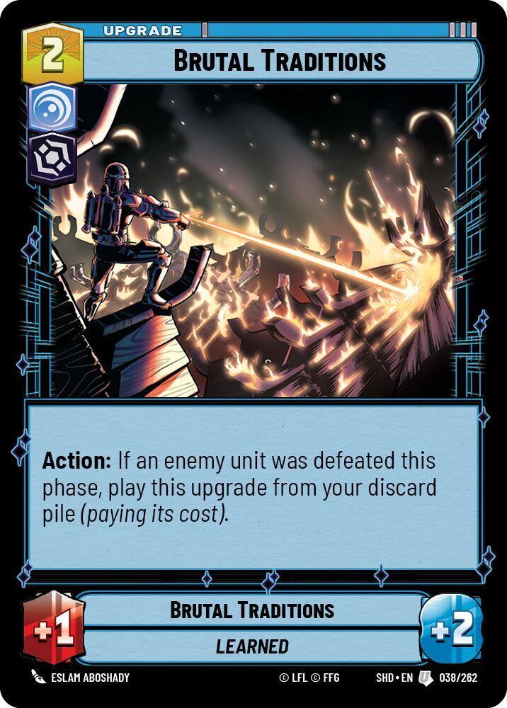 Brutal Traditions 038/262 Shadows of the Galaxy Star Wars card