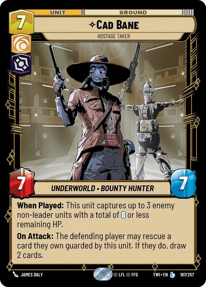 Cad Bane - Hostage Taker 187/257 Twilight of the Republic Star Wars card