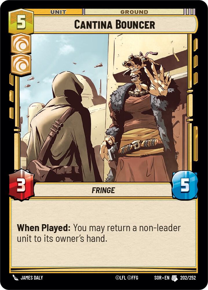 Cantina Bouncer 202/252 Spark of Rebellion Star Wars card