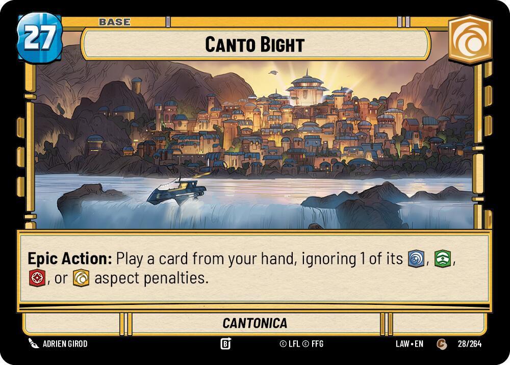 Canto Bight // Shield 28 // T03 A Lawless Time Star Wars card