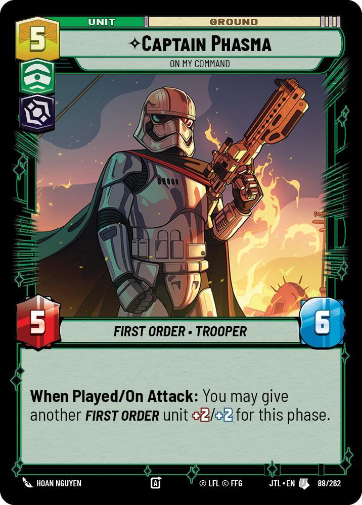 Captain Phasma - On My Command 088/262 Jump to Lightspeed Star Wars card