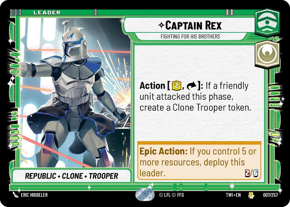 Captain Rex - Fighting For His Brothers 007/257 Twilight of the Republic Star Wars card
