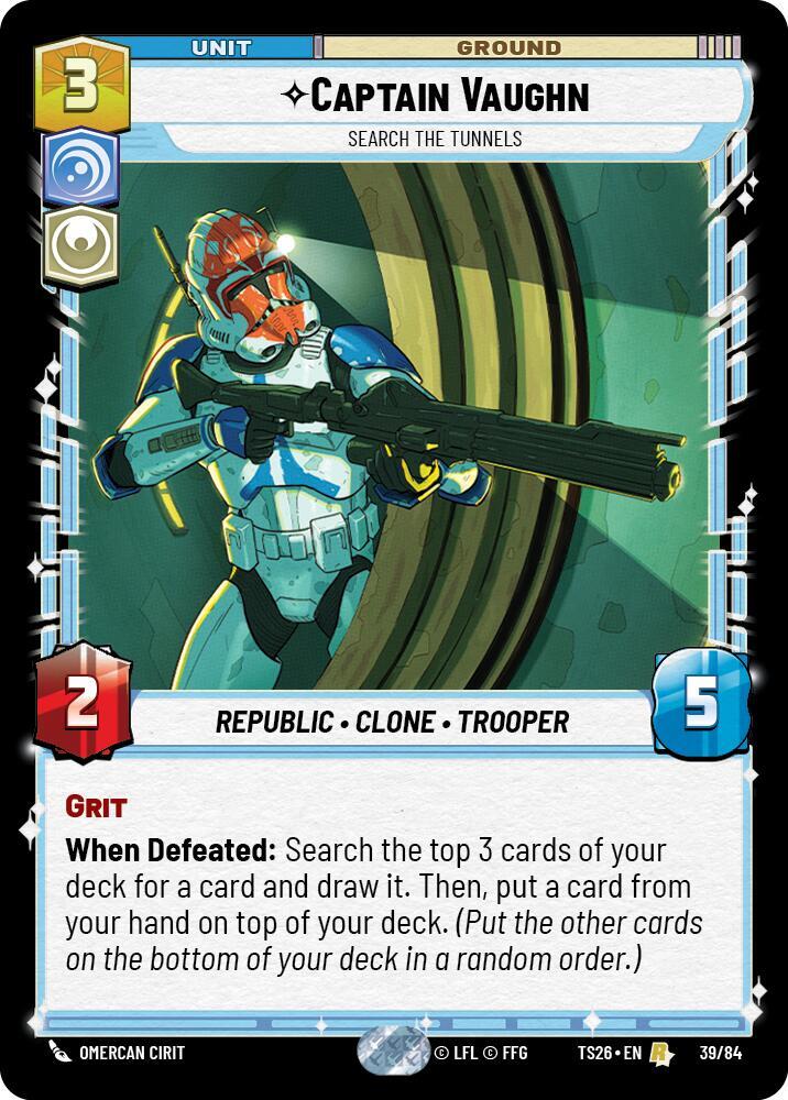Captain Vaughn - Search the Tunnels 39/84 Twin Suns Star Wars card