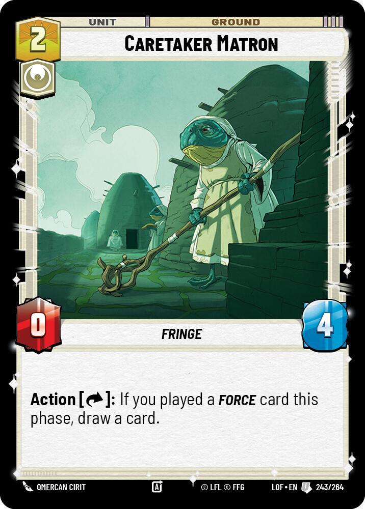 Caretaker Matron 243/264 Legends of the Force Star Wars card