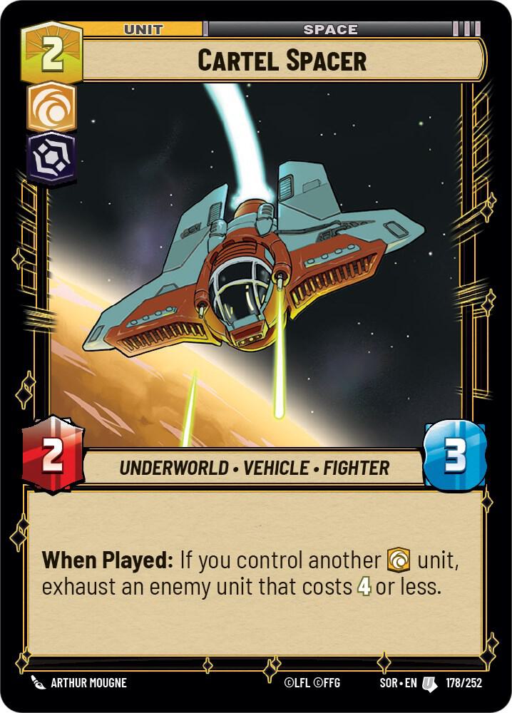 Cartel Spacer 178/252 Spark of Rebellion Star Wars card