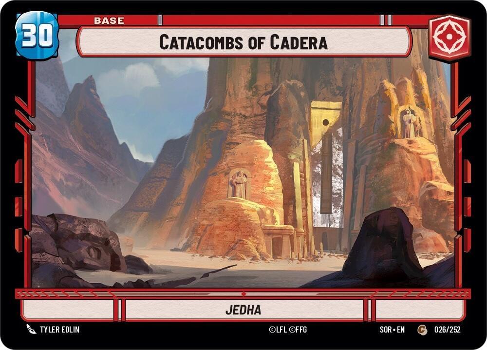 Catacombs of Cadera // Experience 26 // T01 Spark of Rebellion Star Wars card