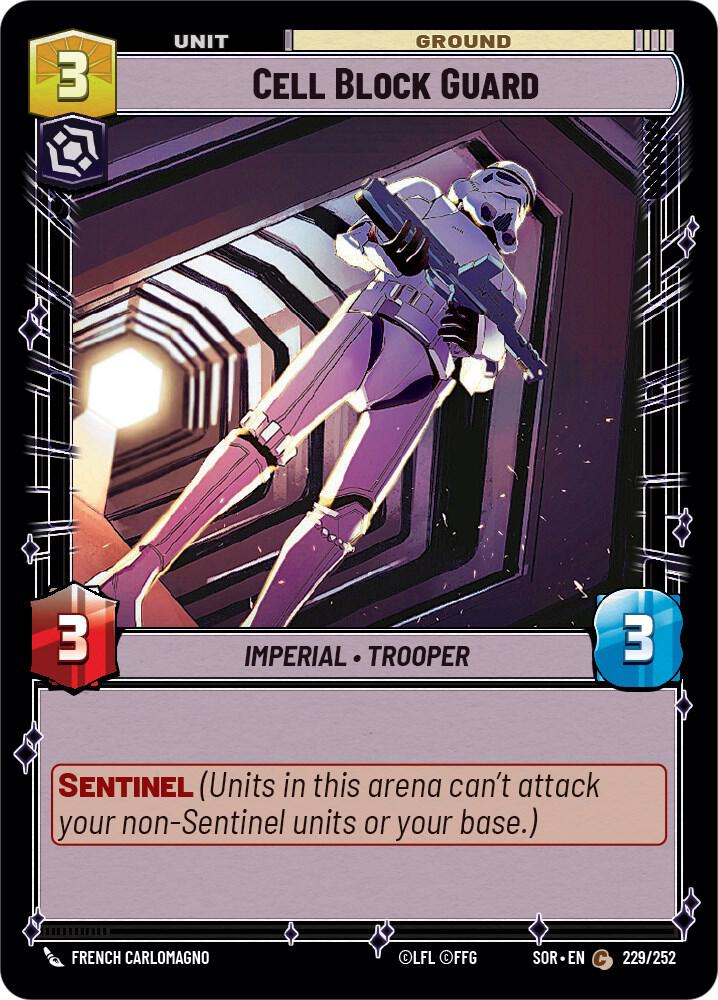 Cell Block Guard 229/252 Spark of Rebellion Star Wars card