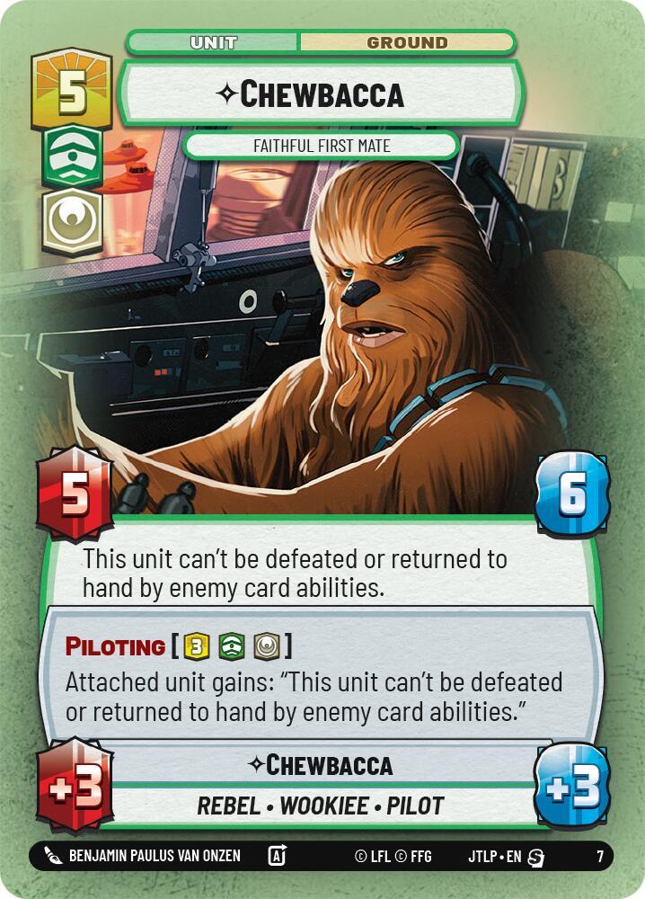 Chewbacca - Faithful First Mate 7 Jump to Lightspeed - Weekly Play Promos Star Wars card