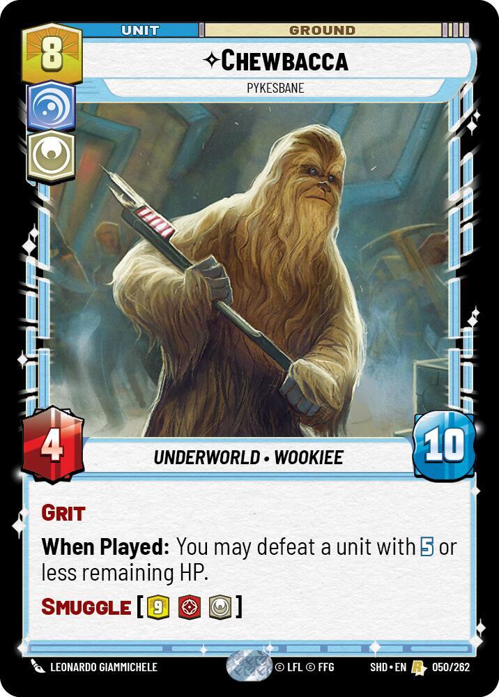 Chewbacca - Pykesbane 050/262 Shadows of the Galaxy Star Wars card