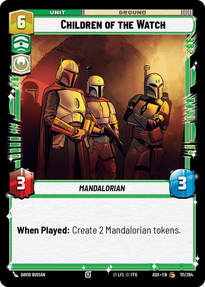 Children of the Watch 111/264 Ashes of the Empire Star Wars card