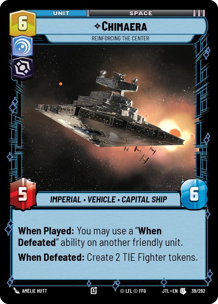 Chimaera - Reinforcing the Center 039/262 Jump to Lightspeed Star Wars card