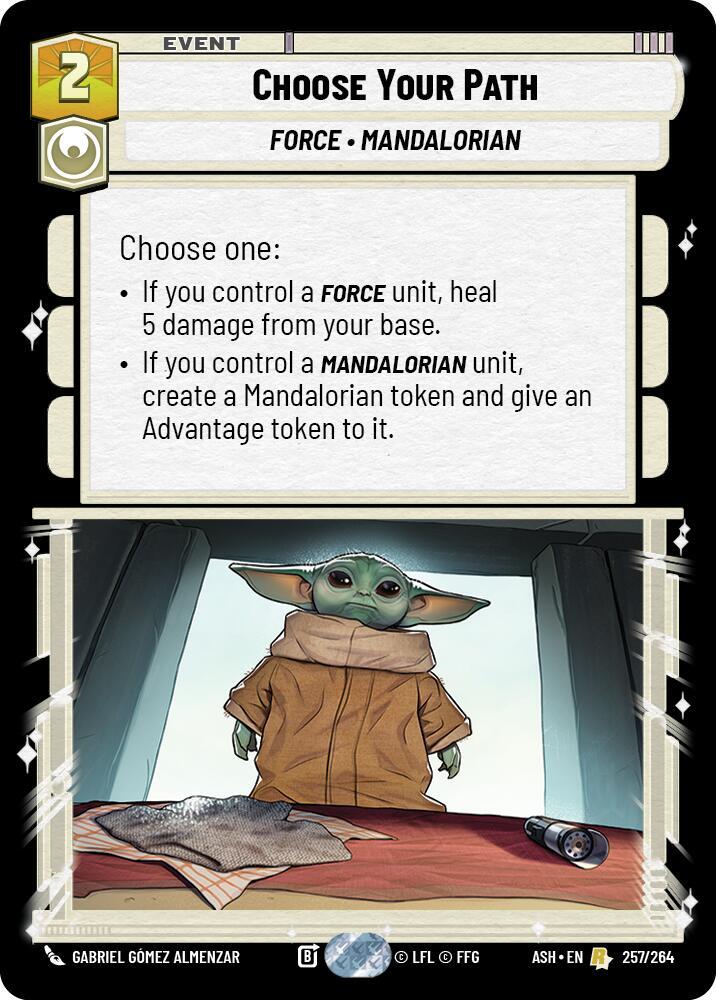 Choose Your Path 257/264 Ashes of the Empire Star Wars card