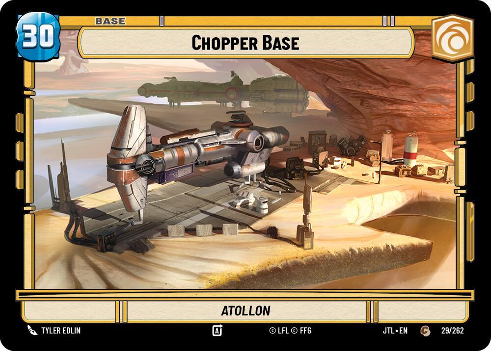 Chopper Base // Shield 029/262 // T04/T04 Jump to Lightspeed Star Wars card