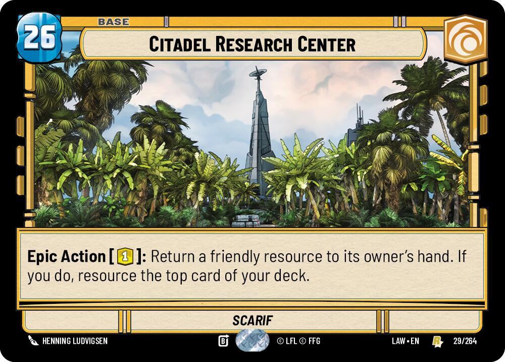 Citadel Research Center 29 A Lawless Time Star Wars card