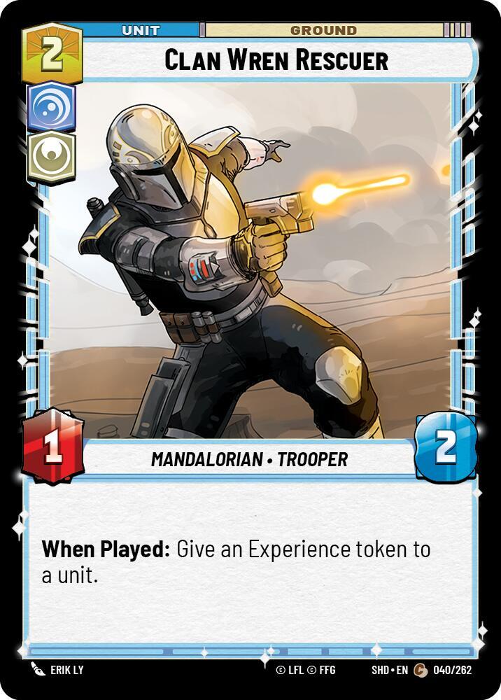 Clan Wren Rescuer 040/262 Shadows of the Galaxy Star Wars card
