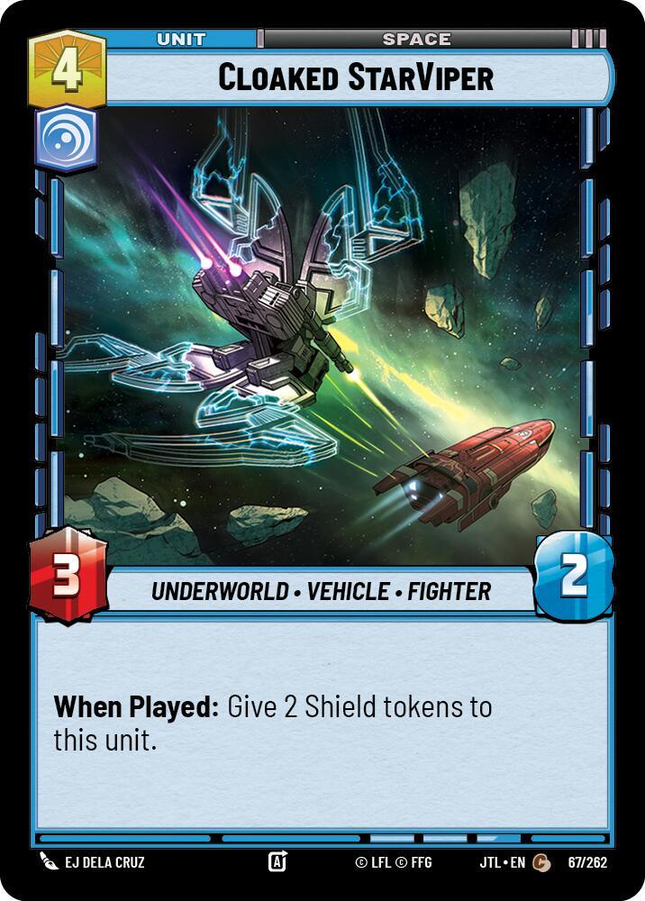 Cloaked StarViper 067/262 Jump to Lightspeed Star Wars card