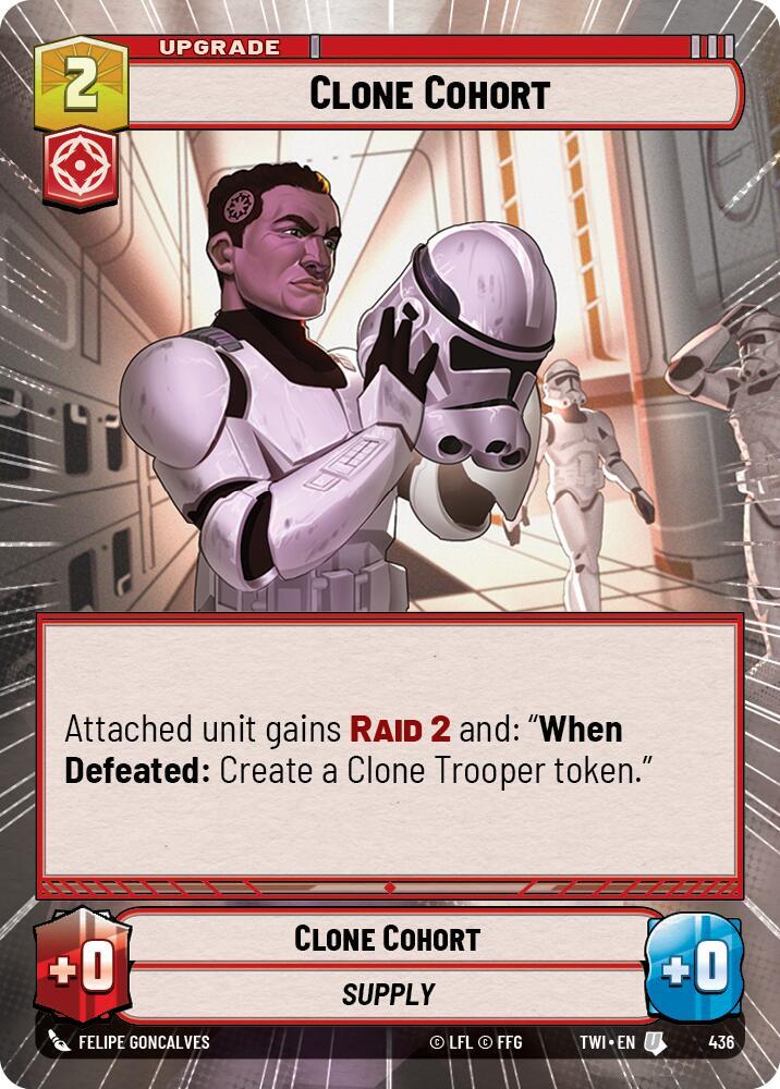 Clone Cohort (Hyperspace) 436 Twilight of the Republic Star Wars card