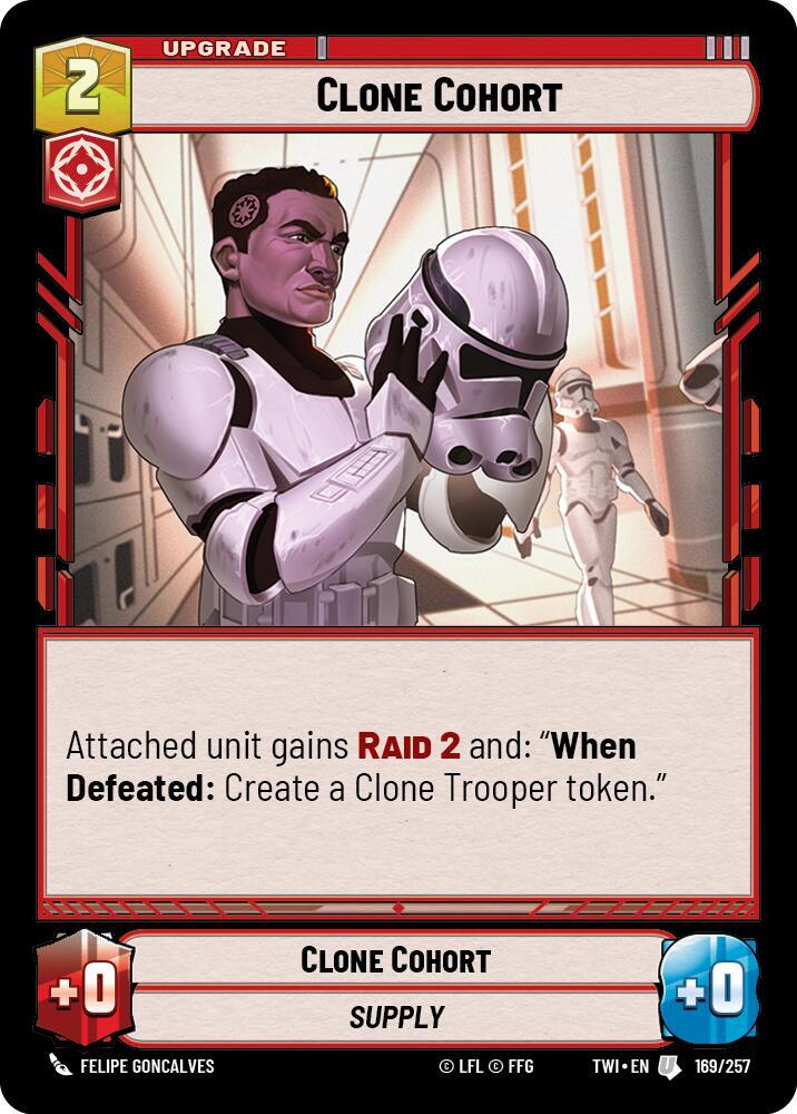Clone Cohort 169/257 Twilight of the Republic Star Wars card