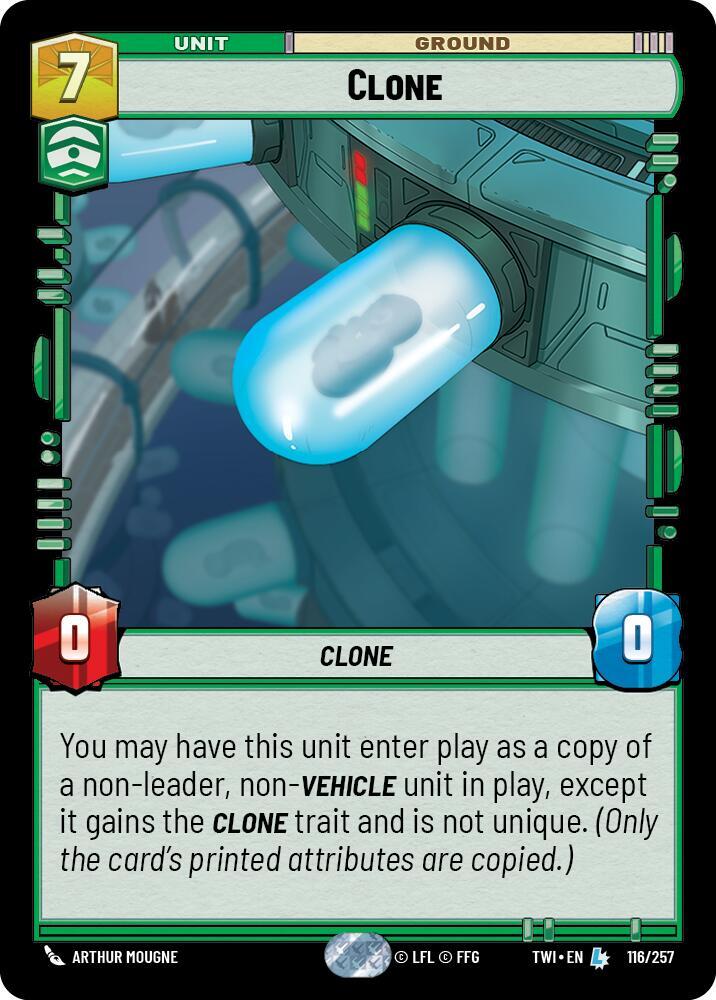 Clone 116/257 Twilight of the Republic Star Wars card