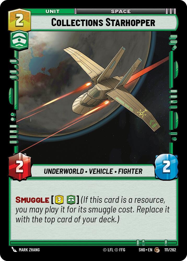 Collections Starhopper 111/262 Shadows of the Galaxy Star Wars card