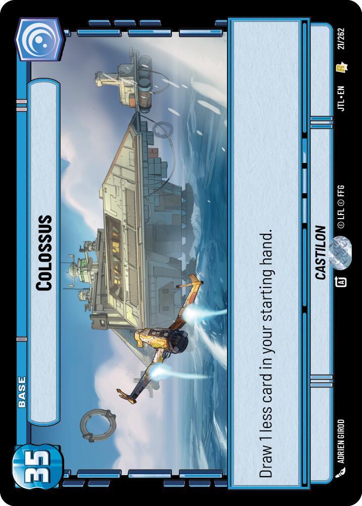 Colossus 021/262 Jump to Lightspeed Star Wars card