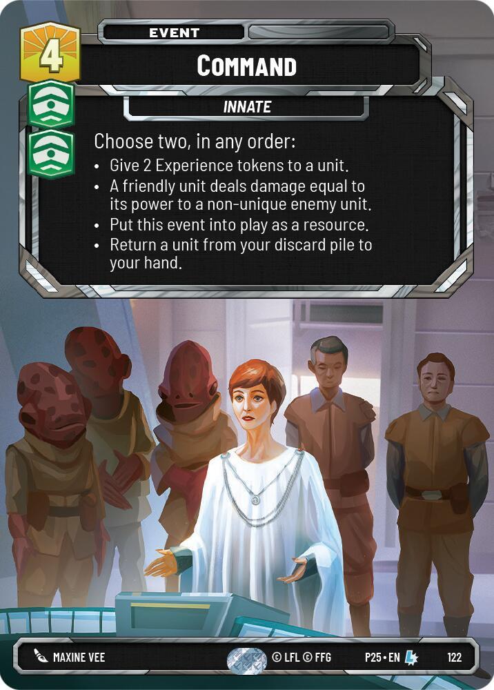 Command 122 Sector and Regional Promos: Season 1 Star Wars card